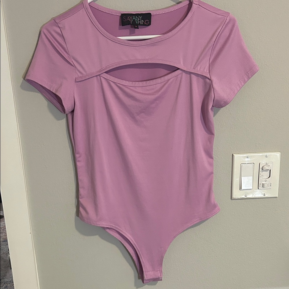 Say anything lavender body suit